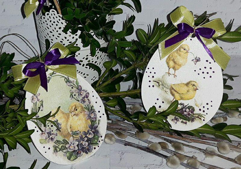 decoupage wielkanocne ozdoby 