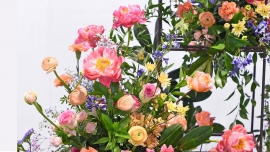 Dekoracje kwiatowe na wiosennej wystawie Flora Olomouc