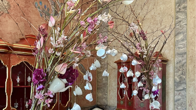 Zamek Książ wystawa florystyczna